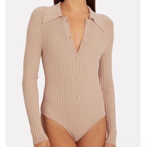 Ronny Kobo Cyndie Knit Bodysuit Size XS Retail $328